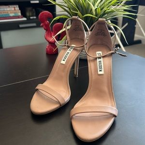 Tecy Tan Leather Heels - Steve Madden size 6